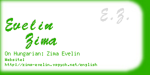 evelin zima business card